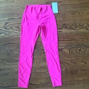 NWT Pink Lululemon Align Leggings 28” size 8